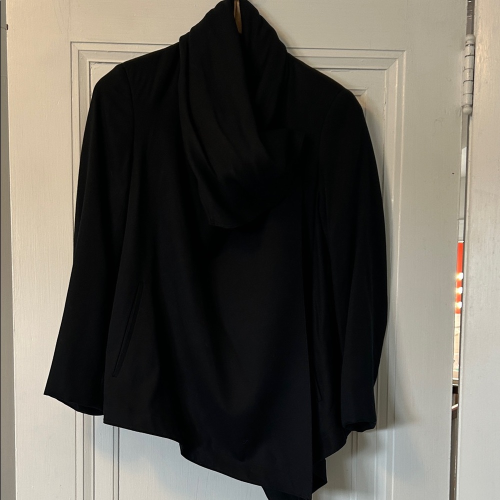 All Saints Black Drape Blazer